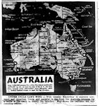 Map of Australia, published March 20, 1942