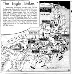 Map of Doolittle Raid, published April 18, 1942