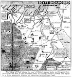 Map of Egypt, Libya, published June 25, 1942