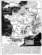 Map of Divided France, published April 21, 1942