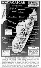 Map of Madagascar, published May 5, 1942