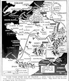 Map of Nazi Ocupation of Unoccupied France, published November 11, 1942