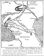 Map of Stalingrad, Caucasus, published September 25, 1942