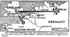 Map of London to Berlin Distance, published January 19, 1943