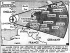 Map of European Bombing Targets, published May 18, 1943