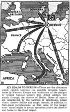 Map of European Invasion, published June 9, 1943
