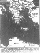 Map of Southern Europe, Crete, published July 24, 1943