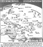 Map of Pacific, Marcus Island Offensive, published September 1, 1943