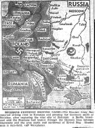 Map of Russian Front, published November 16, 1943