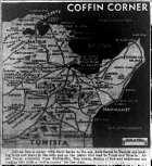 Map of Tunisia, Coffin Corner, published April 29, 1943