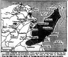 Map of End of Bizerte, Tunis Offensive, Tunisia, published May 11, 1943