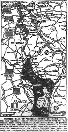 Map of Gains During November on Western Front, published December 2, 1944