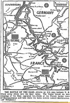 Map of Third Army Drive into Saar, published December 6, 1944
