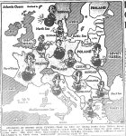 Map of Occupied Europe, published March 18, 1944
