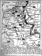 Map of Allied Smash against Siegfried Line, published September 14, 1944