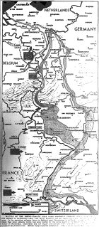Map of Battle of the Rhine, published September 19, 1944