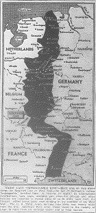 Map of Siegfried Line, published September 8, 1944