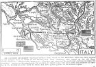 Map of Italy, Mt. Cassino, Anzio, published February 15, 1944
