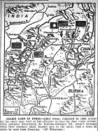 Map of India, Kohima-Dimapur Rd., published April 21, 1944