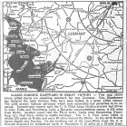 Map of Western Front, Third Army drives to Lohr, Fulda, and Wuerzburg; British Second enters Dorsten; Seventh and First Armies advance, published March 28, 1945