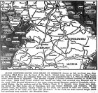 Ruhr cut by 1st and 9th, joined at Lippstadt; 3rd in Kassel, Fulda, near Eisenach; 2nd in Muenster and Rheine; 7th to Nuernburg, Stuttgart, Heilbronn; Russians flank Vienna, move to Bratislava, published April 3, 1945