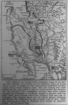 Map of Move on Luzon, published February 1, 1945