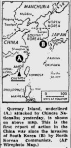 *Map of Formosa and Quemoy, published July 23, 1950