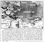 Map of North Africa, Bizerte-Tuni-Tripoli, published November 21, 1942