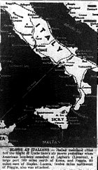 Map of Italy, published May 29, 1943