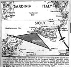 Map of Triangle between Bizerte, Pantelleria, and Malta to Sicily, published June 16, 1943