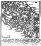 Map of Central Italy, published November 30, 1943