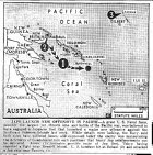 Map of Pacific, Solomons, published February 4, 1943