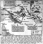 Map of Pacific, New Guinea, Solomons, published April 21, 1943