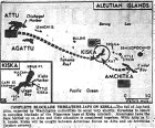 Map of Pacific, Aleutians—Attu, Agattu, Kiska, published May 22, 1943