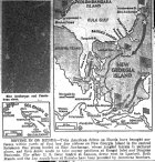 Map of Pacific, Solomons, Munda Offensive, New Georgia, (Showing Blackett Strait, site of PT-109 ramming, August 2), published July 29, 1943