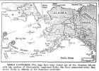 Map of Pacific, Aleutians—Attu, Kiska, Amchitka, published August 21, 1943