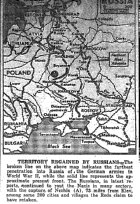 Map of Russian Territory Regained, published September 17, 1943