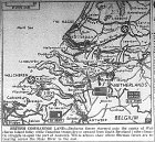 Map of Landing on Walcherin Island, Drive of British and Canadians to Take Antwerp, Fleeing of Germans Across Maas River, published November 1, 1944