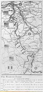 Map of Western Front, published November 30, 1944