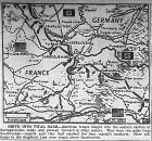 Map of Third Army Drive into Saar, published December 9, 1944