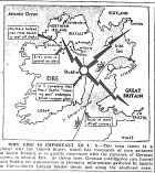 Map of Ireland, published March 13, 1944