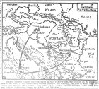 Map of Danube Bombing, published April 21, 1944