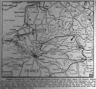 Map of Taking of Verdun, St. Mihiel, and Commercy by Third Army, published September 2, 1944