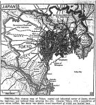 Map of Tokyo, published December 7, 1944