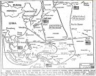 Map of Pacific, Landing on Saipan in Marianas Islands, published June 24, 1944