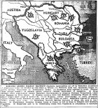 Map of Rumania and Balkan Revolt against Germany, published August 29, 1944