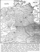 Map of Western Front, British and Ninth Armies move beyond Muenster; First and British encircle Ruhr; Third moves north from Frankfurt; Seventh menaces Furth and Nuernberg, published March 29, 1945