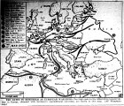 Map of Europe, Surrender, V-E Day, Ten Dates to Remember in European War, published May 8, 1945