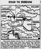 *Map of Return Off-Course Flight from Hungary, published December 29, 1951